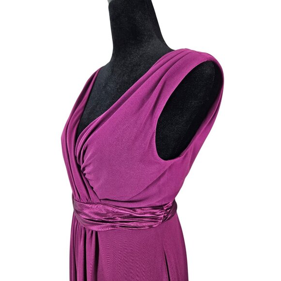 David's Bridal Womens Dress Size 4 Bridesmaid Wedding Classy Flowy Party Elegant - Picture 8 of 10